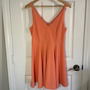 Perfectly Peach Mini Dress by Lulus - Size Medium